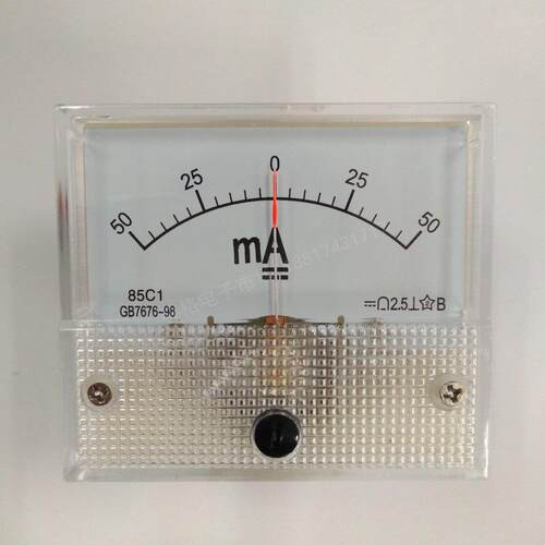 85C1 正负10mA &plusmn;30mA +-50MA 直流200mA指针式 DC毫安电流