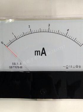 59L1 交流毫安电流表5MA 10MA30MA指针2A5A 10A20A 100ma 59C2