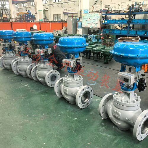 带散热片气动高温调节阀ZJHP-16P DN25 304不锈钢阀体流量调节阀