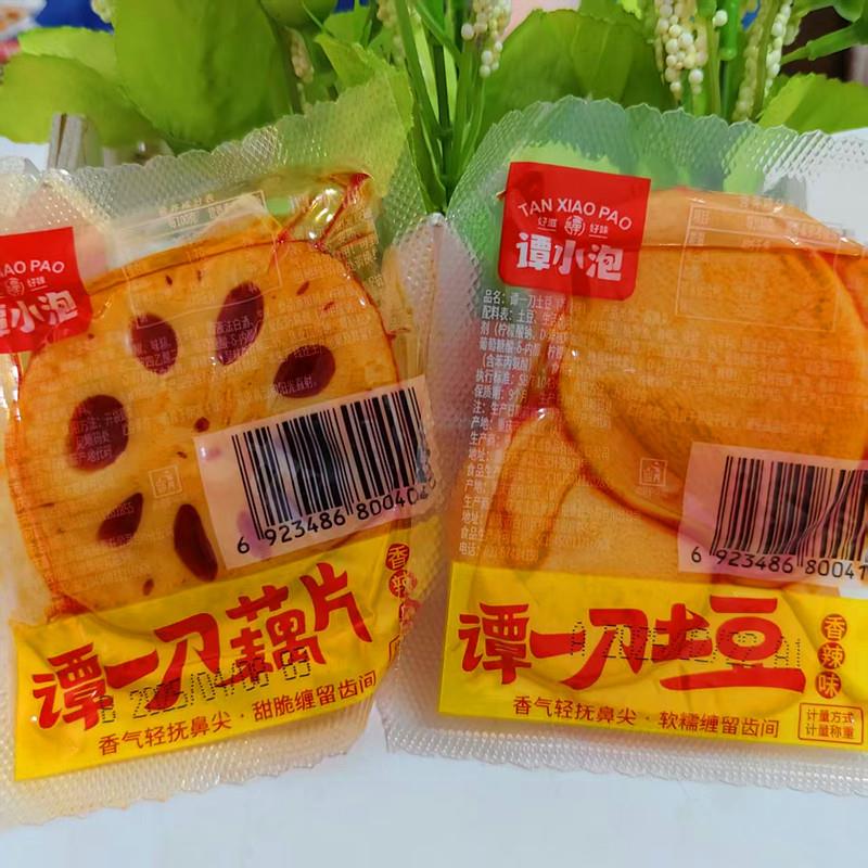 谭小泡谭一刀土豆藕片香辣味散称休闲解馋零食小吃