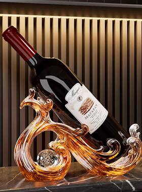 风生水起红酒架件奢客柜厅摆轻高档创意电视JMY038酒柜餐边柜装饰