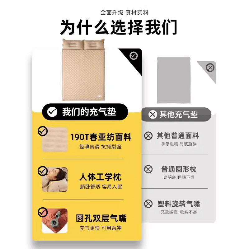 自充气床垫户外打露营睡可携式气垫床EKB家用地舖垫野营防动潮帐