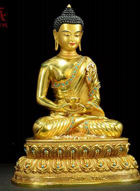 村全鎏金藏《阿弥陀佛像铜佛21907091精工铜雕《阿弥》托佛》家居