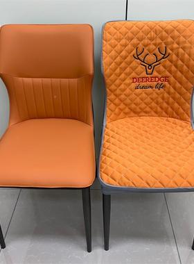 款风轻奢弧形椅子套罩防滑家用套椅罩北新CKE欧四季通用餐椅套餐