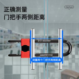 汉玻璃门锁U型锁商铺门市锁防盗锁好汉码店铺免钥匙店面好插密锁u