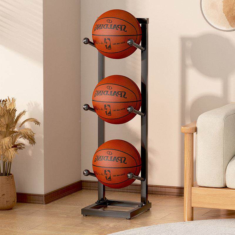 篮球收纳放架家用室内简易球类多收纳-202层置物架儿童足球排球的