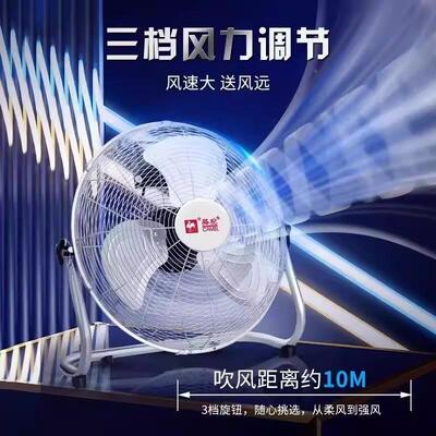趴地扇强力地电扇工业扇风大功率KYT-25落扇家用台扇工厂坐地式电