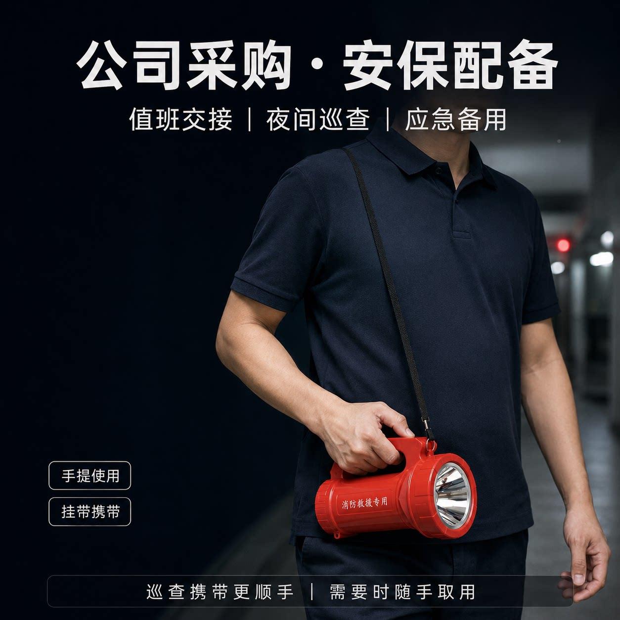 应急电筒消救援手电筒强防巡光手提抗洪抢小险救灾探照灯微消防救
