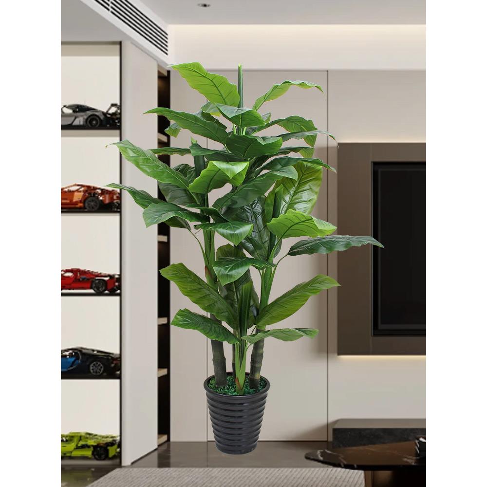 拟假植室物盆栽大香蕉树客厅模拟绿色植物装饰JNZ塑内料香蕉树模
