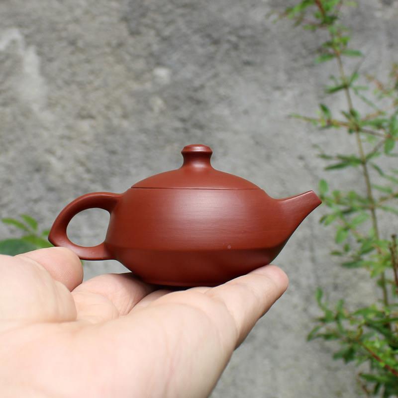 艺具潮州手拉壶茶朱泥紫砂TMQ祥壶潮汕功茶迷你袖珍小号茶壶守夫