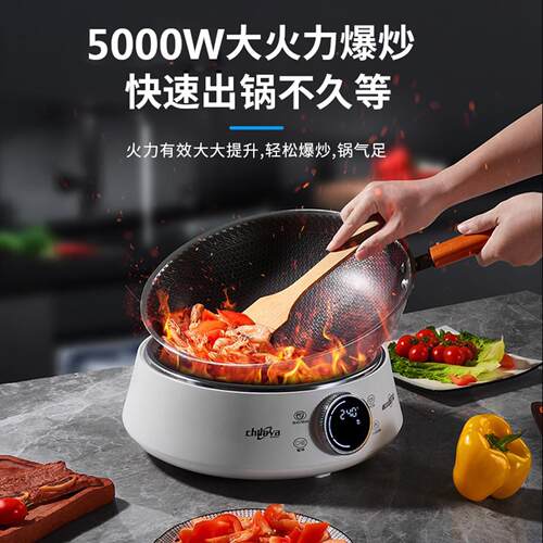德国Cile用y用a/智乐雅 5000W大功率电CH-501磁炉家商爆炒火h锅电