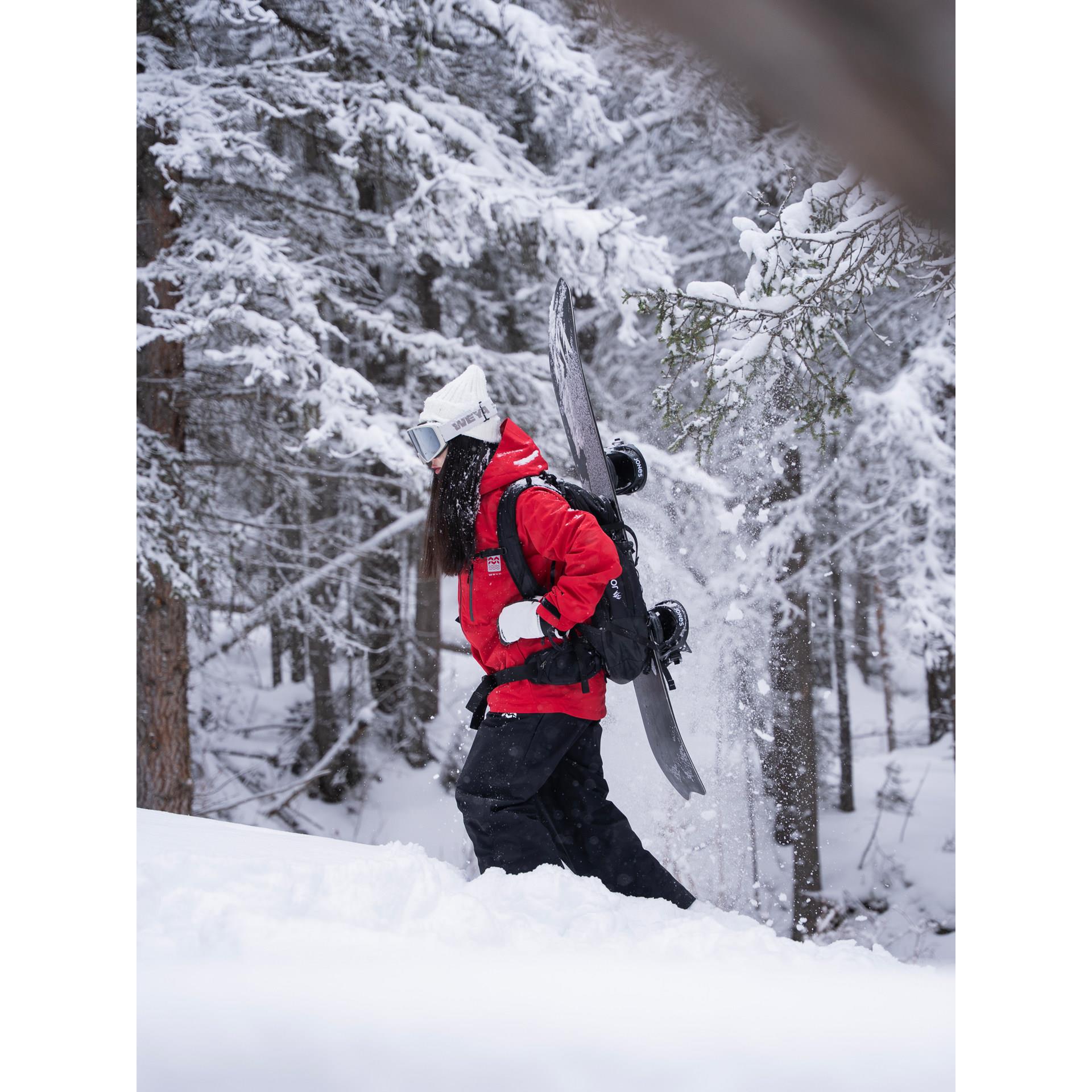 WEY滑雪服男女586服加厚保暖雪服双棉L单A板板带雪裙防水雪山外套