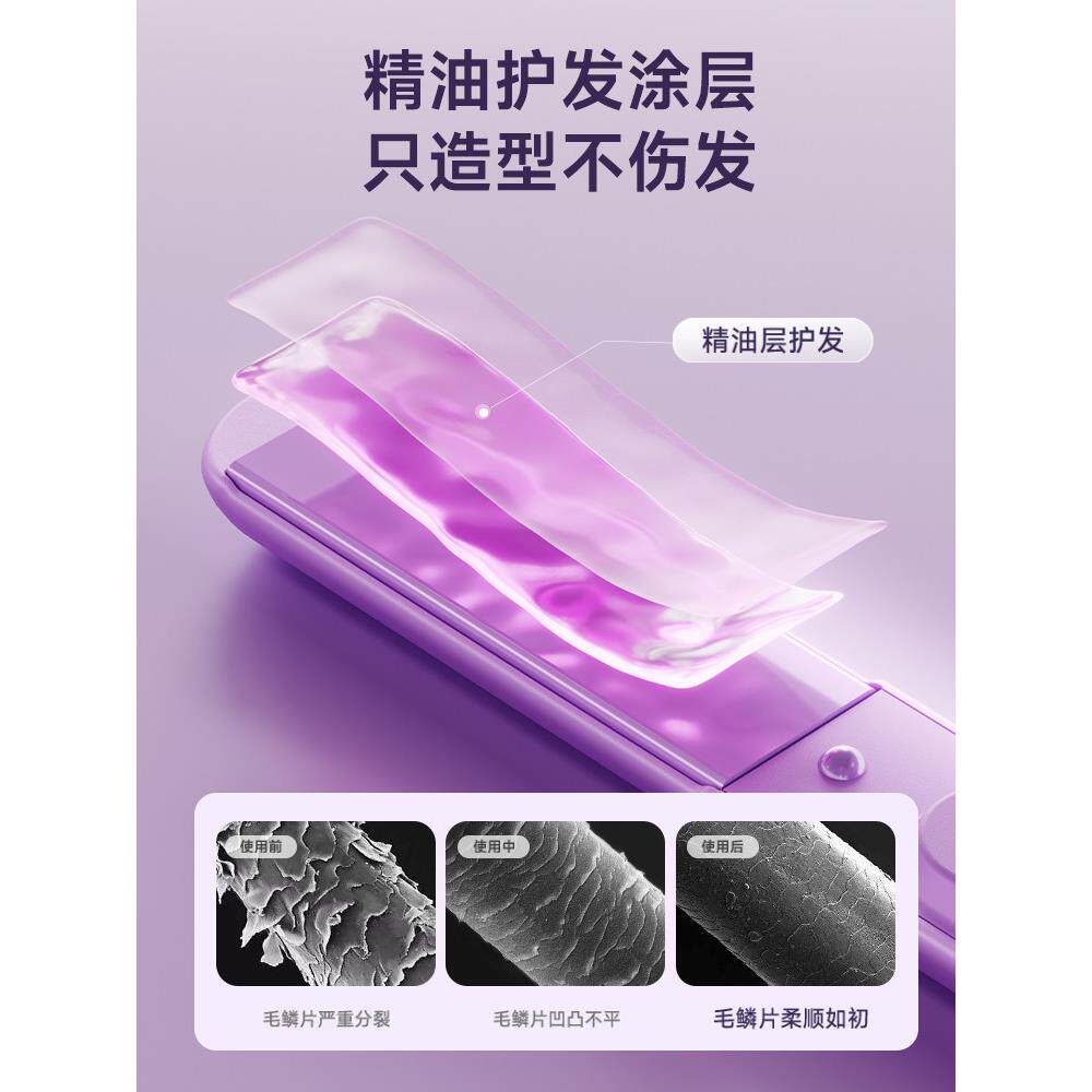 NOVUS/发诺为迷你夹板刘海卷棒直卷两用拉板直夹小型舍257不宿伤