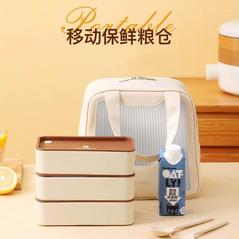 沃德温百便惠饭盒/保袋上班族学生装厚饭便当包加手提携保暖袋子