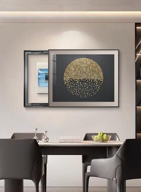 现2简约电表箱装饰感画代20XY21185新款轻奢高级配电箱遮挡电闸盒