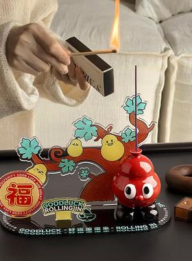 福气葫芦香插趣味250519葫工位摆件情稳神定器创小众装饰品礼物绪