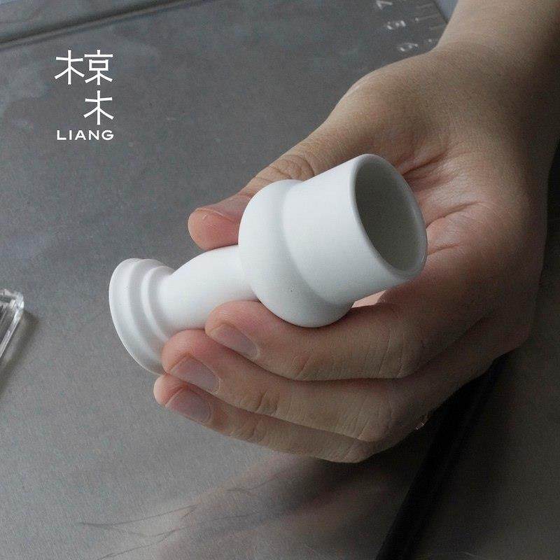品浅椋木具饮白酒鉴杯组陶瓷白酒杯套装小酒2201006A杯家用设计感