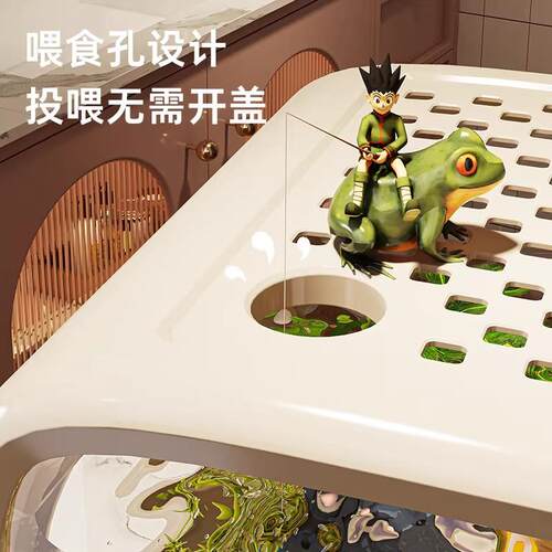 德国新款鱼缸家SSM用面厅生态造景套过滤制氧A客ll桌小型乌龟全缸