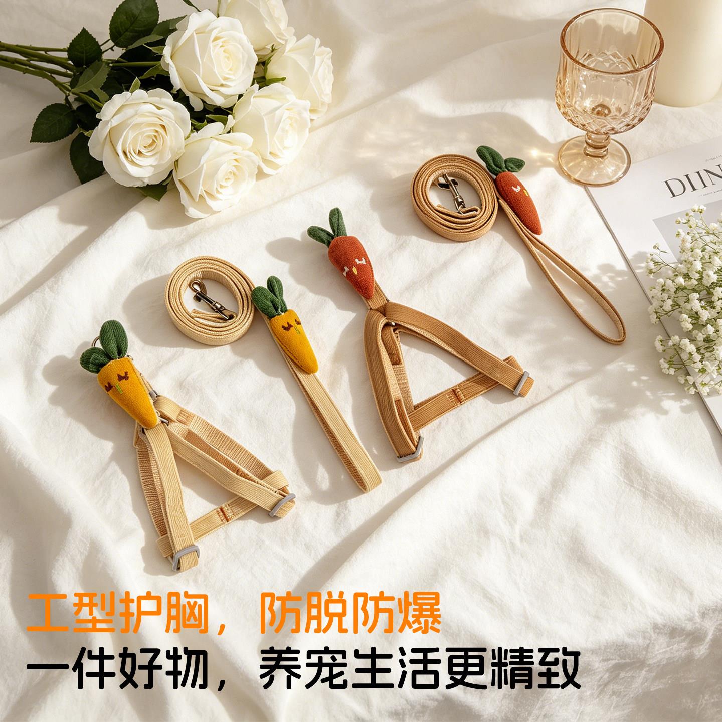 纽西字兰工型咪牵引绳小猫防挣脱外出专用不勒脖可调抱婴袋猫节HB