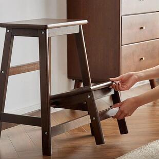 实木梯可折叠家用梯实木梯凳子凳子两用人字多能登功高梯凳踩高凳