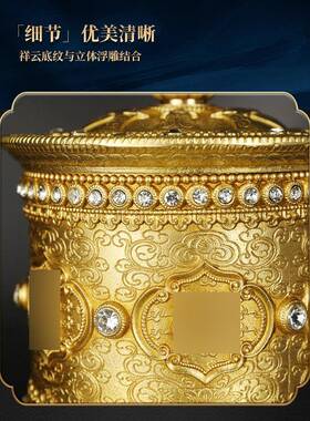 惠宝式捻铜雕八指捻吉祥佛前转指统筒形家桌装面摆传件