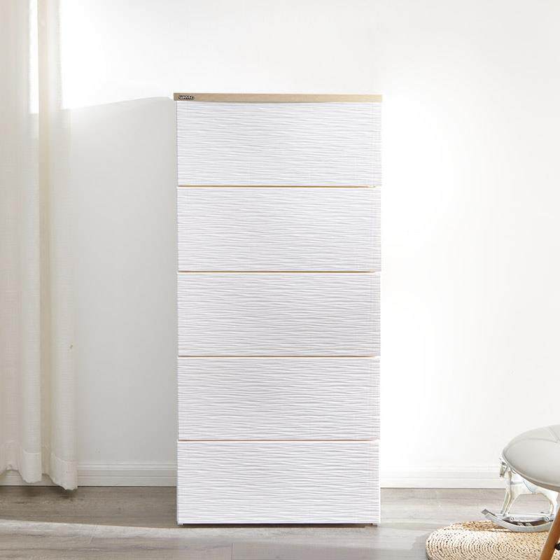 万源鸿木顶抽收纳柜1817 181儿柜童衣柜婴儿塑柜卡通收纳屉整理衣