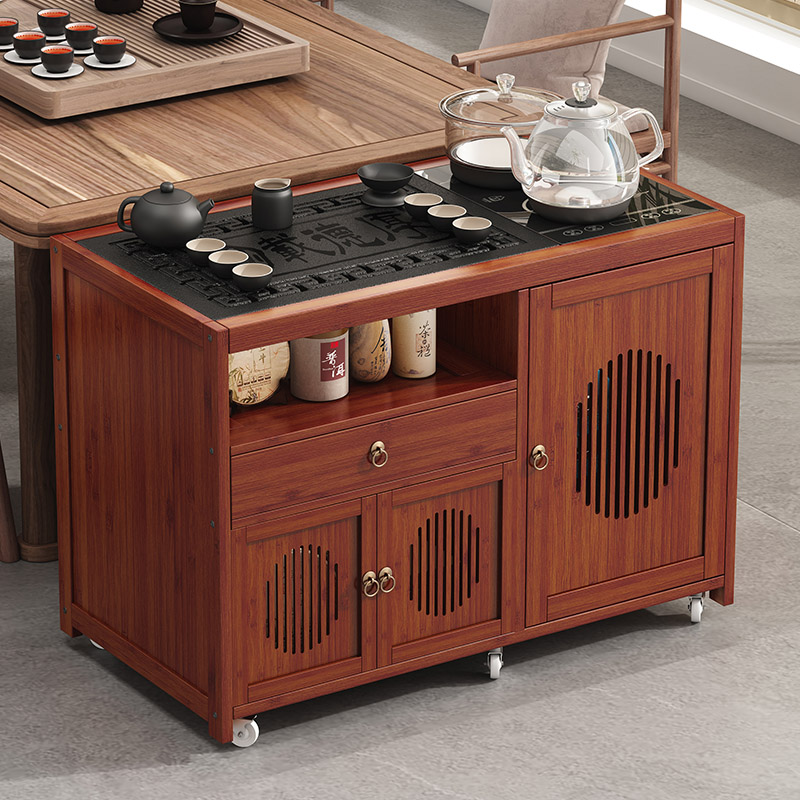 移动茶桌家用小茶台烧水壶一体非实木茶水柜茶车阳台功夫茶具套装