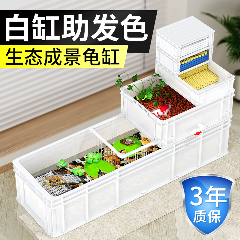速发乌龟饲养缸特大号家用客乌用专龟缸大厅乌龟周转箱养龟箱大乌