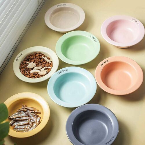 速发bd飞食猫碗陶碗碗湿粮碗狗碗猫狗碟盆喝水餐桌带瓷架
