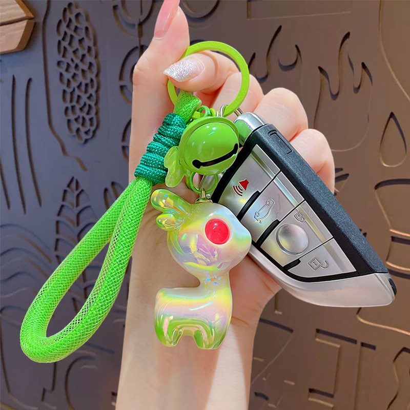 速发一路平安链款一鹿挂你车扣书小包鹿有件饰品情侣链