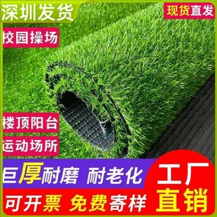 速发草圳发货草坪人造深毯假地皮垫屋人工绿色装饰幼儿园工地围挡
