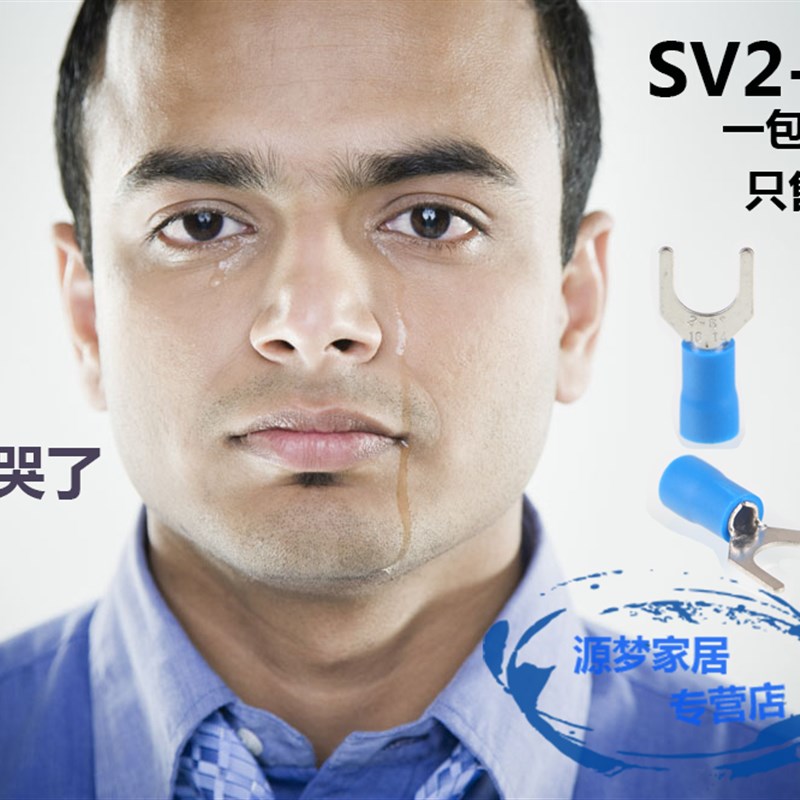 速发黄铜 SV2-6M叉型Y型U型冷0接线 压线端子 叉形预绝缘端头压.5