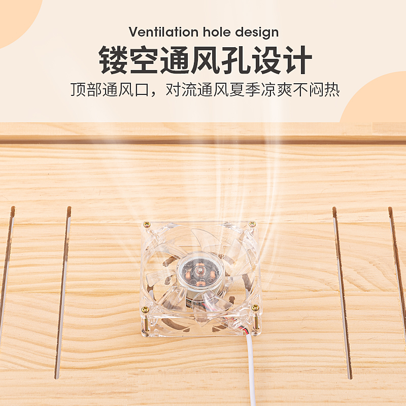 速发仓鼠木笼笼子金丝熊观景透明笼造景大别墅压克力木笼金丝熊饲
