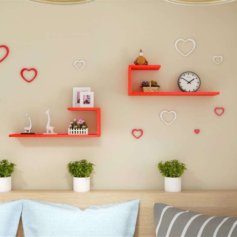 速发壁挂创隔墙壁意板客厅电背视景墙装饰搁板卧室壁柜