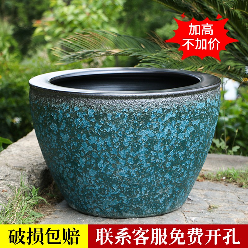 速发庭院大缸店德镇青花瓷缸缸水荷花碗莲睡莲盆乌龟缸酒景甲鱼缸