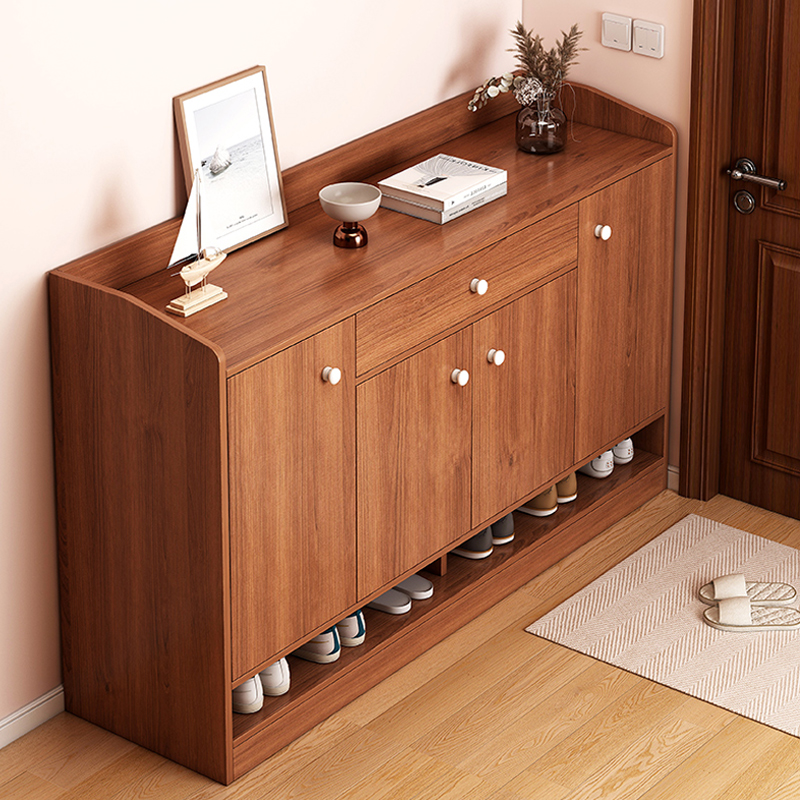 速发鞋柜木用门口实收色入户玄关柜一体大容量家纳柜简易靠墙收纳