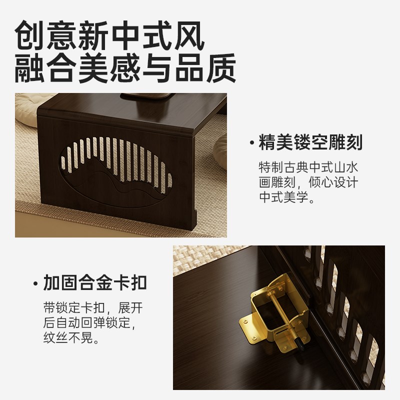 现货速发飘窗小桌子可折叠炕桌茶几便携式榻榻米窗台茶桌台炕几小