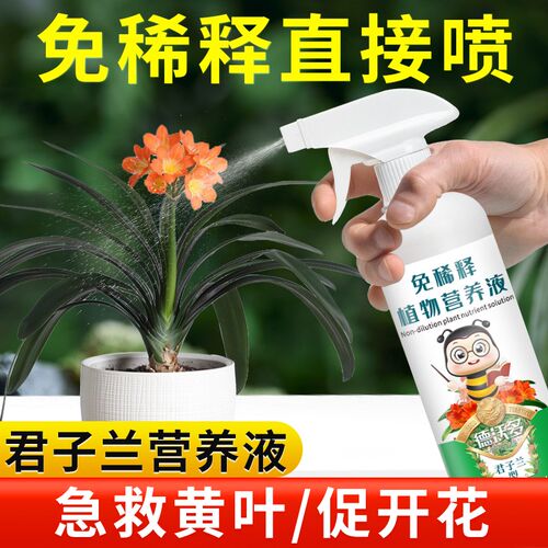 速发免花释君肥兰肥料专用子料营养液家用兰花养稀盆栽促开花催花