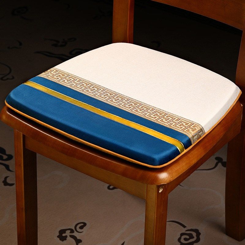 速发新中式餐桌马子滑坐垫高档防垫椅蹄垫家用梯形餐椅垫布艺座垫