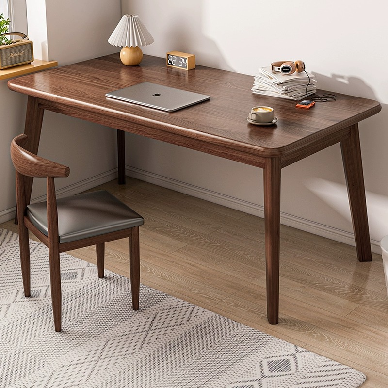 速发用实长书桌学生家双人木腿客厅电脑桌长方形卧室小型学习简易