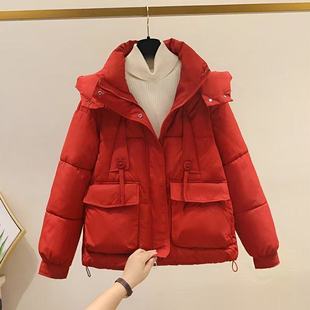 2025新款棉袄韩版潮流宽松连帽加厚短款外套