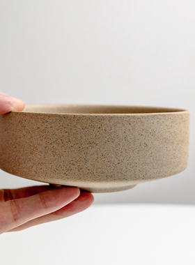 陶土餐具4.75英寸高温窑变无釉小碗创意直身碗原土色复古米饭碗