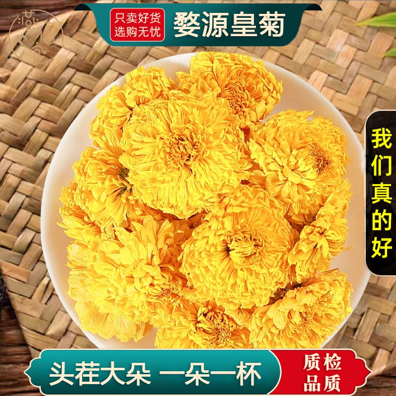 婺源皇菊一朵一杯干货官方旗舰店大朵黄菊花茶江西皇菊泡茶泡水
