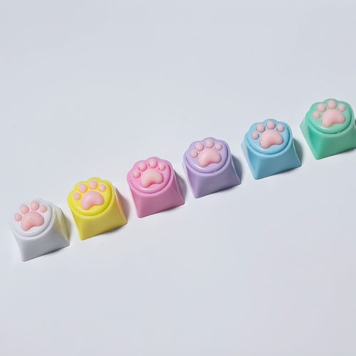 彩色硅胶猫爪机械键帽