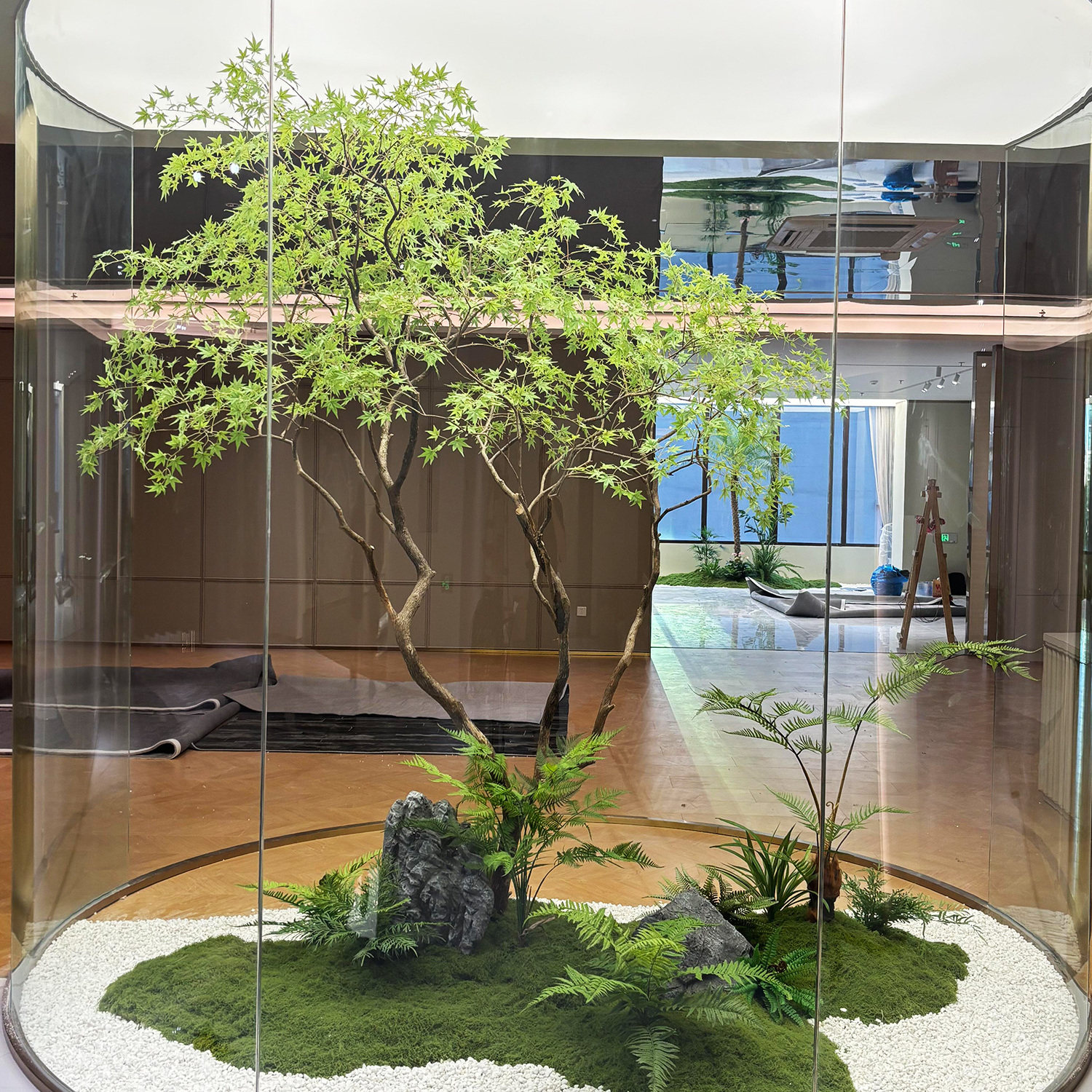 仿真绿植马醉木室内大型落地装饰摆件盆栽高品质鸡爪槭假枫树造景