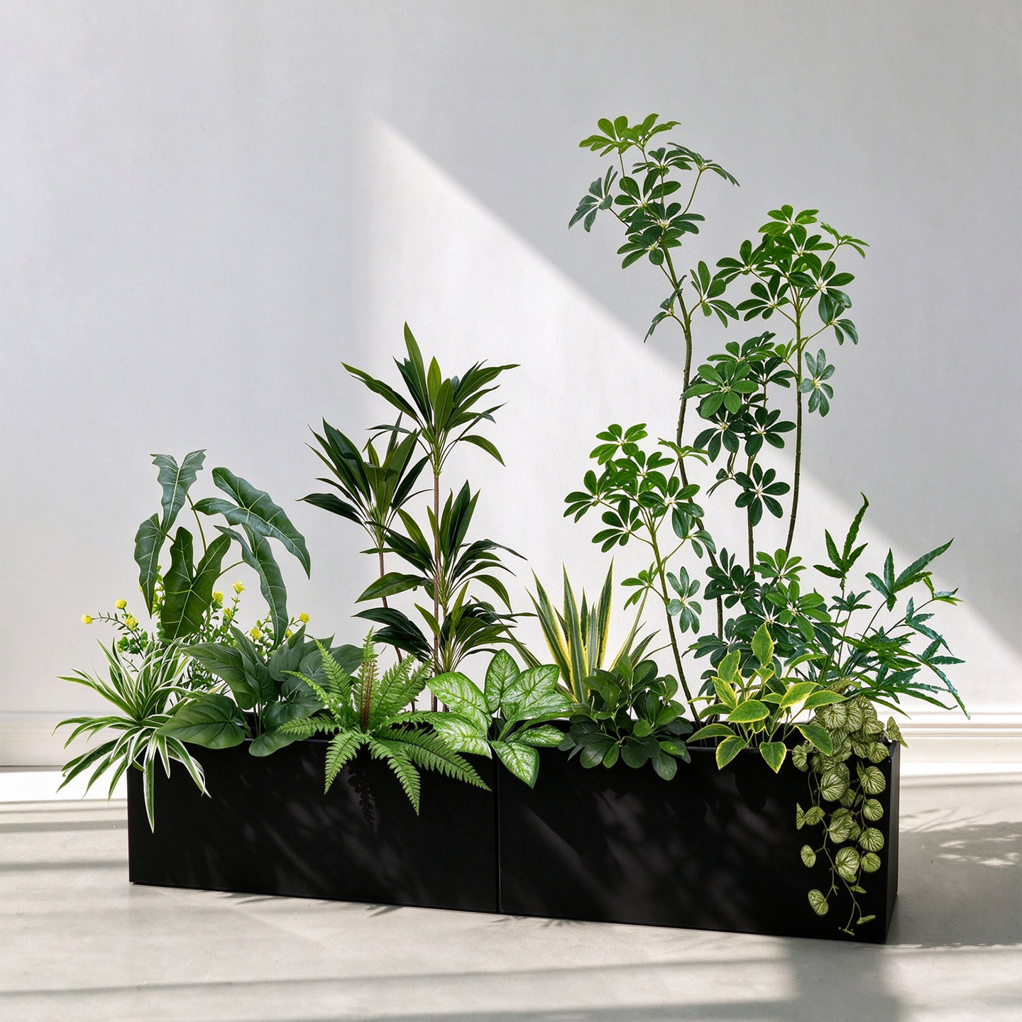 室内玄关隔断仿真绿植造景摆件