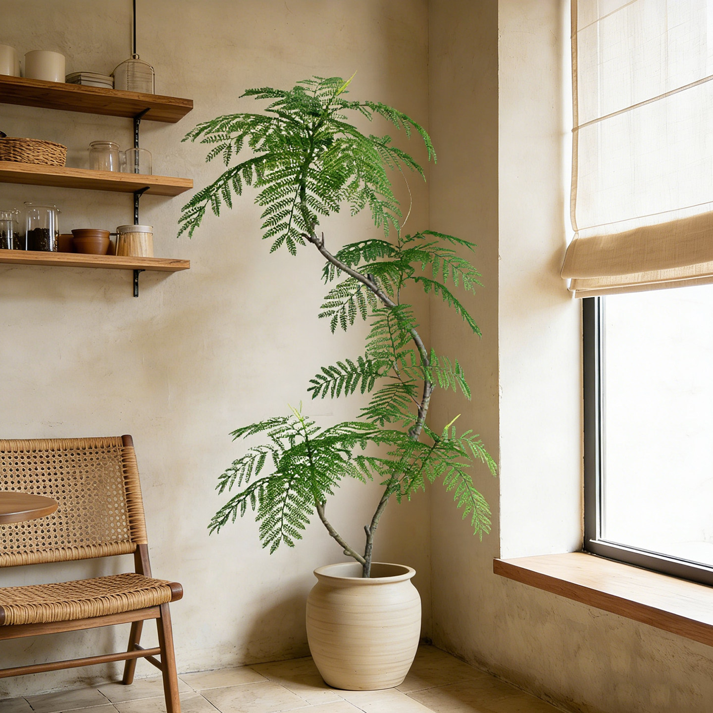 假绿植仿真蓝花楹室内装饰植物树