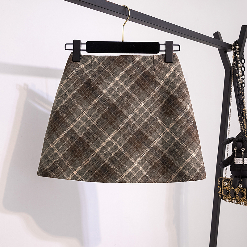 微胖mm高腰显瘦遮肉a字包臀短裙