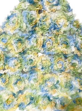 厂8447#家彩色印花绣盘带潮面流设计绣花布绣花绣料品