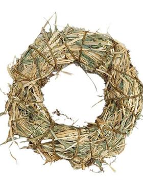 直供花环FTK藤编环麦丰穗草编环道欧美复活影节收节摄拍摄具门环